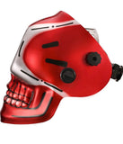 Auto Darkening Hood with Adjustable Shade Range 4/9-13 for Mig Tig Arc Welder Mask (Skull Design)