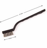 14 Pack Wire Brush Set for Cleaning Welding Slag and Rust, Curved Handle Masonry brush Wire bristle Scratch Brush (Stainless Steel and Brass)