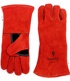 Genuine Cowhide Leather Welding Gloves 16 Oz 14 Inch | Kevlar Stitched Best for Mig, OxyAcetylene Professionals Forge Heat Fire Resistant