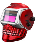 Auto Darkening Hood with Adjustable Shade Range 4/9-13 for Mig Tig Arc Welder Mask (Skull Design)