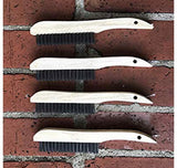 4 Shoe Handle Wire Scratch Brushes by Jounjip Brand