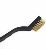 14 Pack Wire Brush Set for Cleaning Welding Slag and Rust, Curved Handle Masonry brush Wire bristle Scratch Brush (Stainless Steel and Brass)