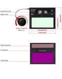 True Color Solar Auto Darkening Welding Helmet, Wide Shade 4/9-13