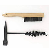 VASTOOLS Welding Chipping Hammer with Coil Spring Handle,10.5",Cone and Vertical Chisel/ 10" Wire Brush(Free)