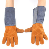 Welding Cowhide Leather Gloves Heat Shield Cover Guard Safe Protecting